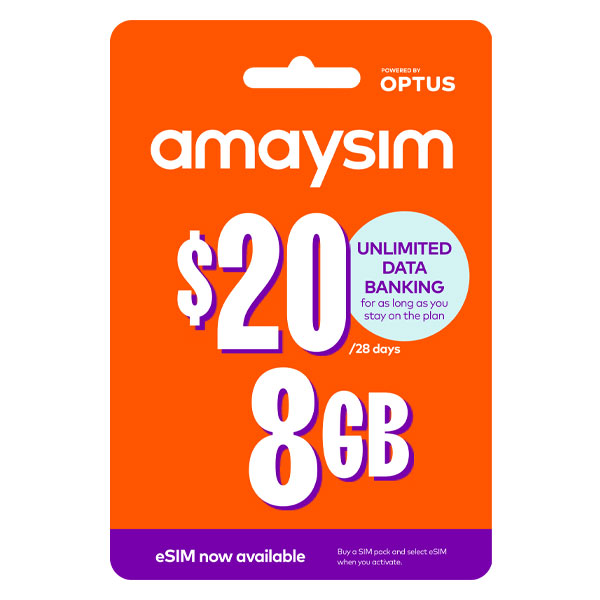 Amaysim $20 Simcard - Phone Parts Warehouse