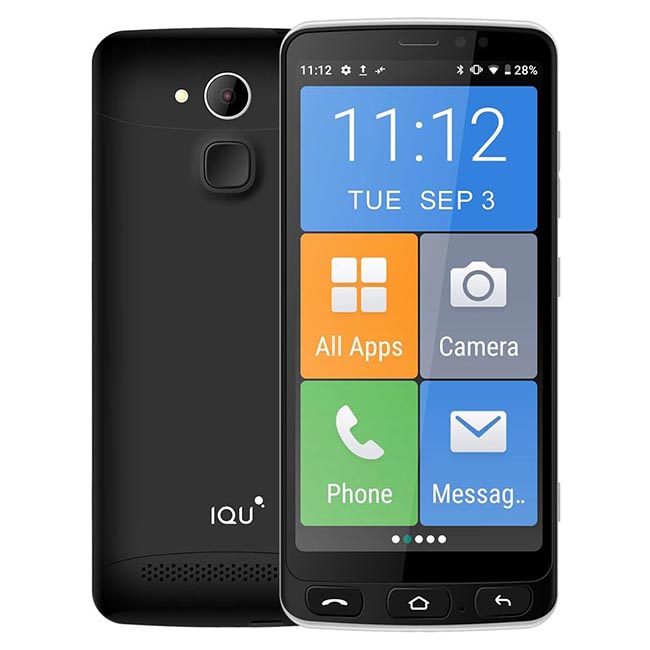 IQU SmartEasy Q50 4G (5.5-inch, 2GB RAM+16GB Storage) – Black - Phone Parts Warehouse