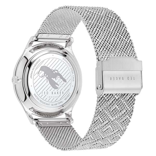 Ted Baker Manhatt Silver Mesh Watch (BKPMHS002)