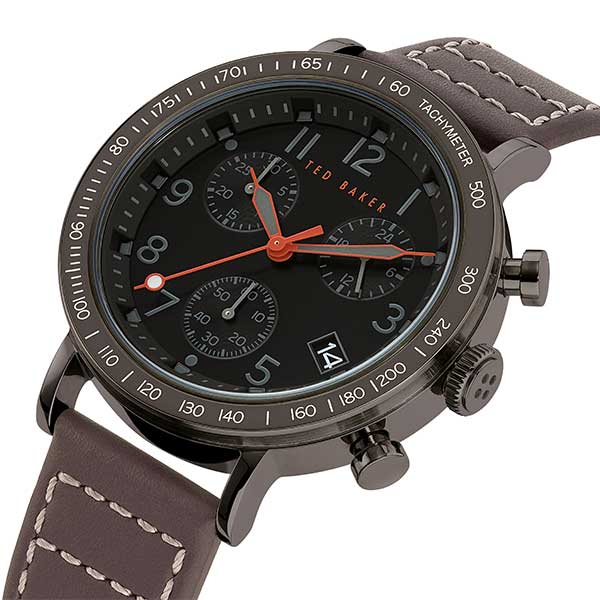 Ted Baker Marteni Brown Leather Strap Watch (BKPMRF902)