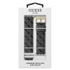 Guess Logo Leather Band for Apple 42-44 MM Watch (CS3001S1) - Black