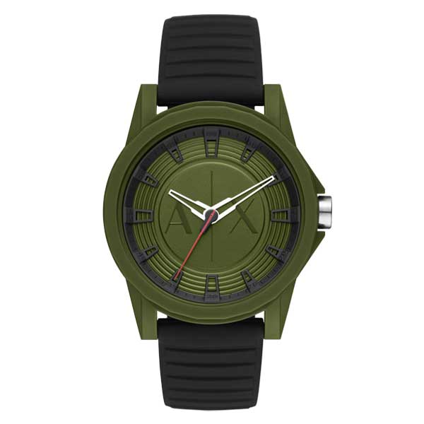 Armani Exchange Three-Hand Black Silicone Men's Watch (AX2527)