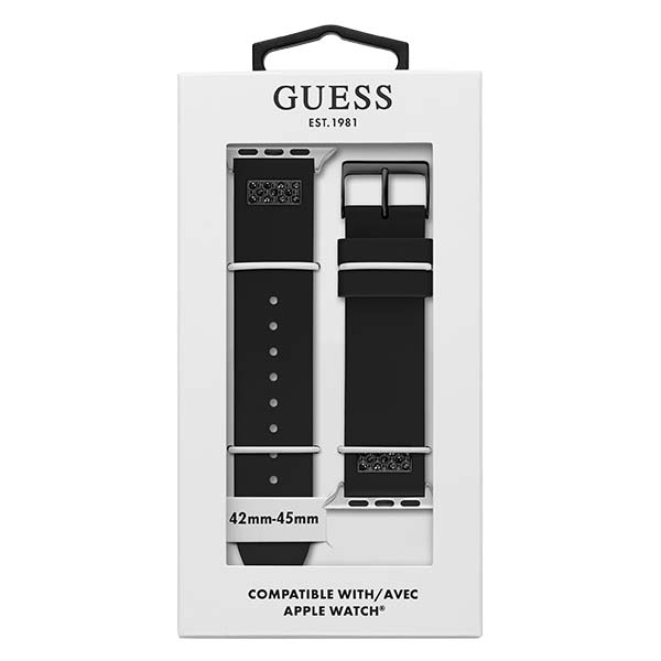 Guess Silcone Band With Crystal Inserts for Apple 42-44 Mm Watch (CS3004S2)
