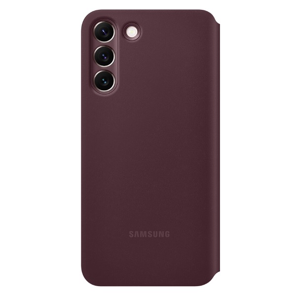 Samsung Smart Clear View Cover (Suits Galaxy S22+) - Burgundy