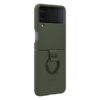Samsung Silicone Cover with Ring (Suits Galaxy Z Flip4) - Khaki