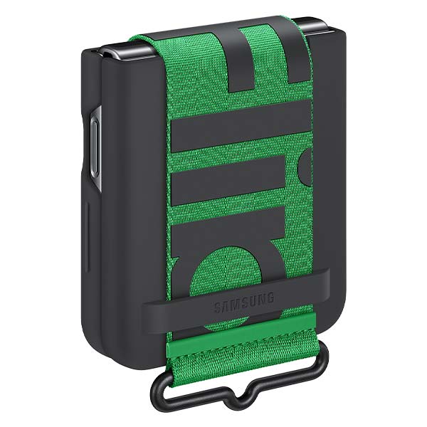Samsung Silicone Cover with Strap (Suits Galaxy Z Flip4) - Black