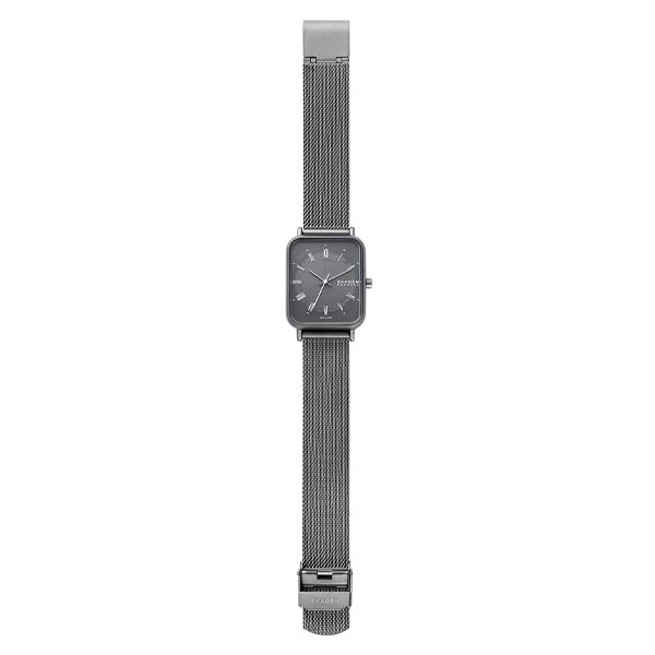 Skagen Ryle Solar-Powered Charcoal Stainless Steel Mesh Watch (SKW3000)