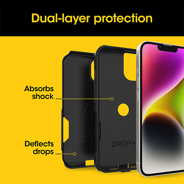 OtterBox Commuter Case (Suits iPhone 15) - Black - Image 3