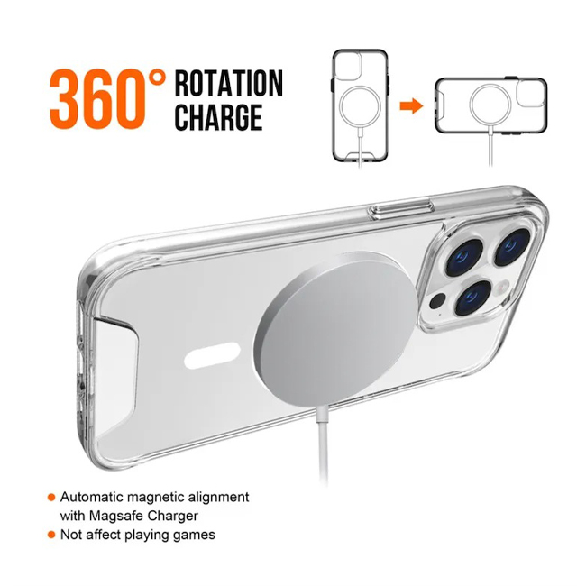 iPhone 15 Pro Magsafe Space Case - Clear - Image 4