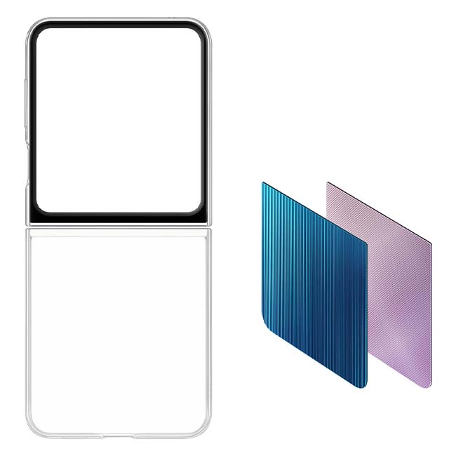 Samsung Flipsuit Case (Suits Galaxy Z Flip 5) - Transparent - Image 3