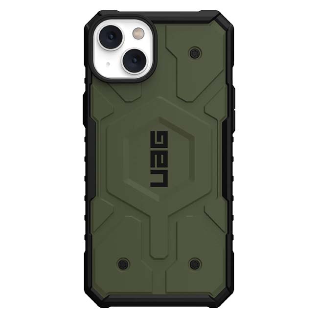 UAG Pathfinder MagSafe Case (Suits iPhone 14 Plus) - Olive - Image 2