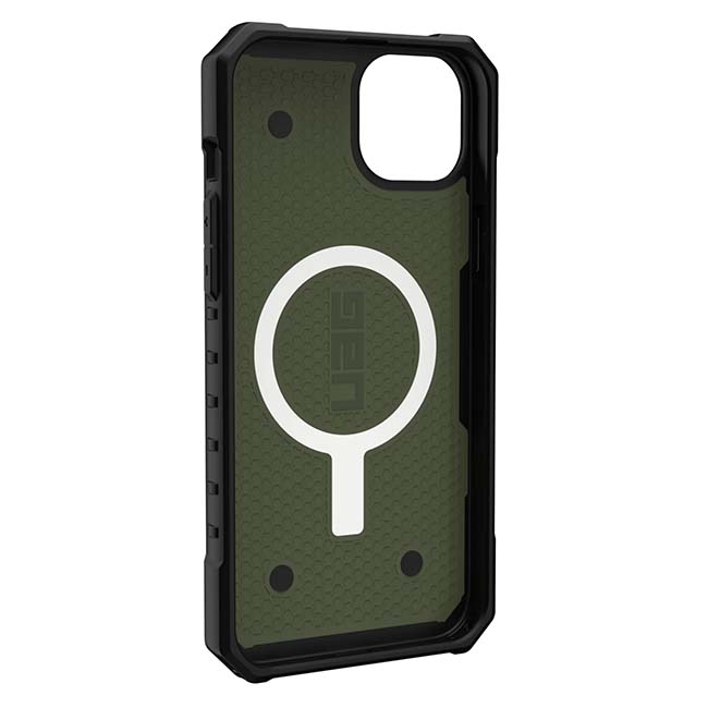UAG Pathfinder MagSafe Case (Suits iPhone 14 Plus) - Olive - Image 4
