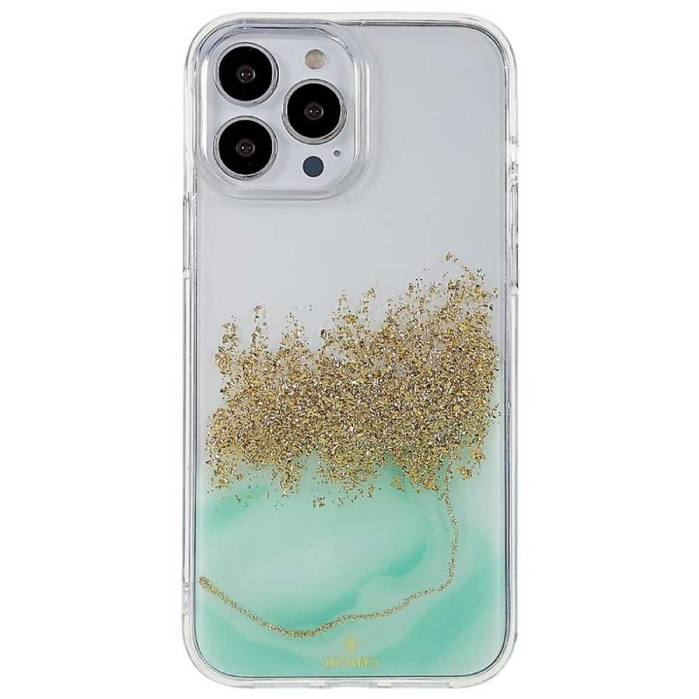 iPhone 15 Pro Epoxy Marble Case – Green - Phone Parts Warehouse