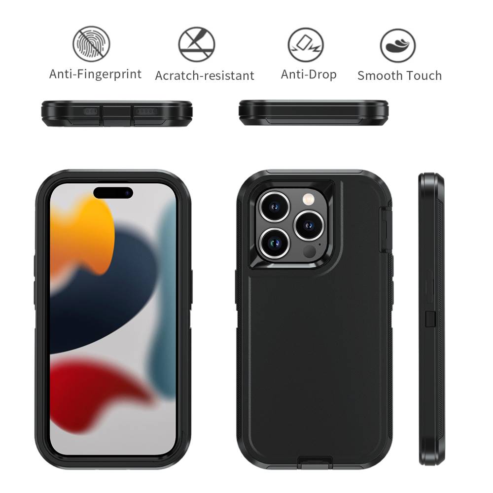 iPhone 15 Pro Rugged MagSafe Phone Case - Black - Image 4