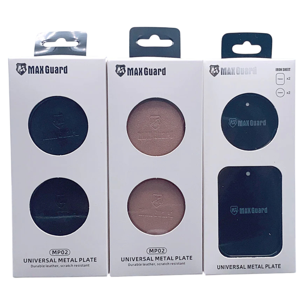 Maxguard universal Metal plate for holder / Black - Phone Parts Warehouse