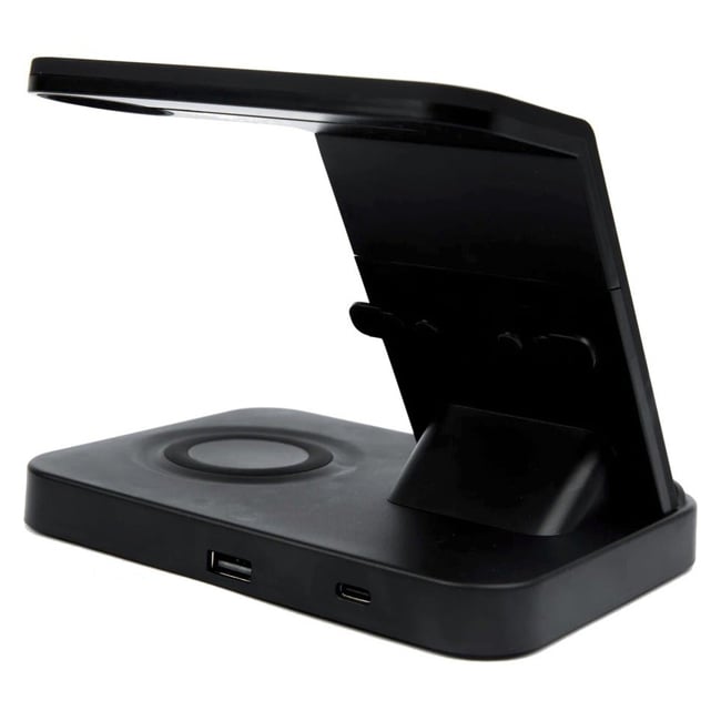Our Pure Planet 3-in-1 Wireless Induction Charger - Black - Image 3