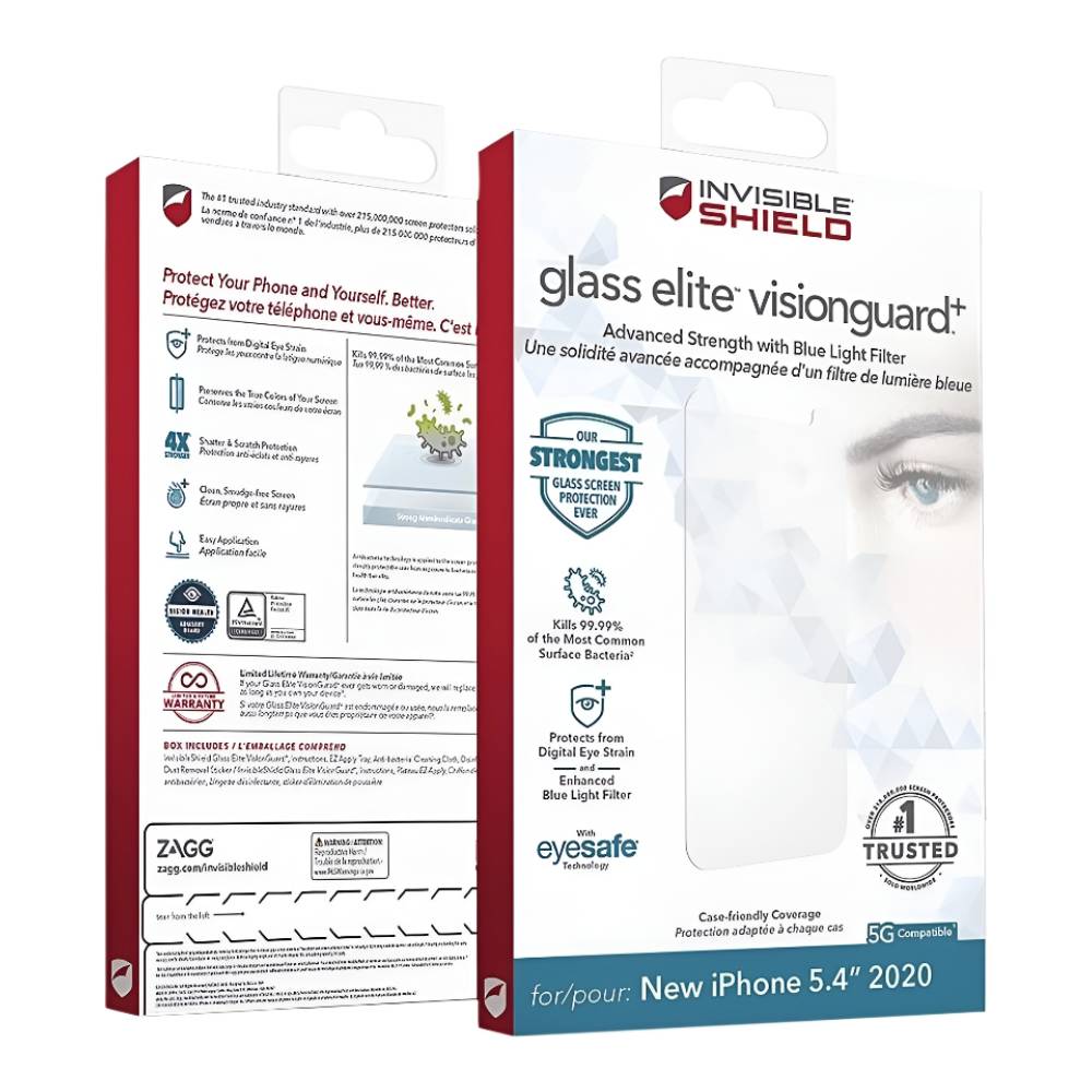 iPhone 12 Mini Clear Glass [ZAGG InvisibleShield Elite Plus Glass] - Image 3