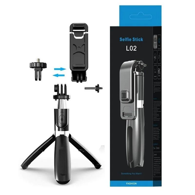 Long Selfie Stick with tripod L02 - Phone Parts Warehouse