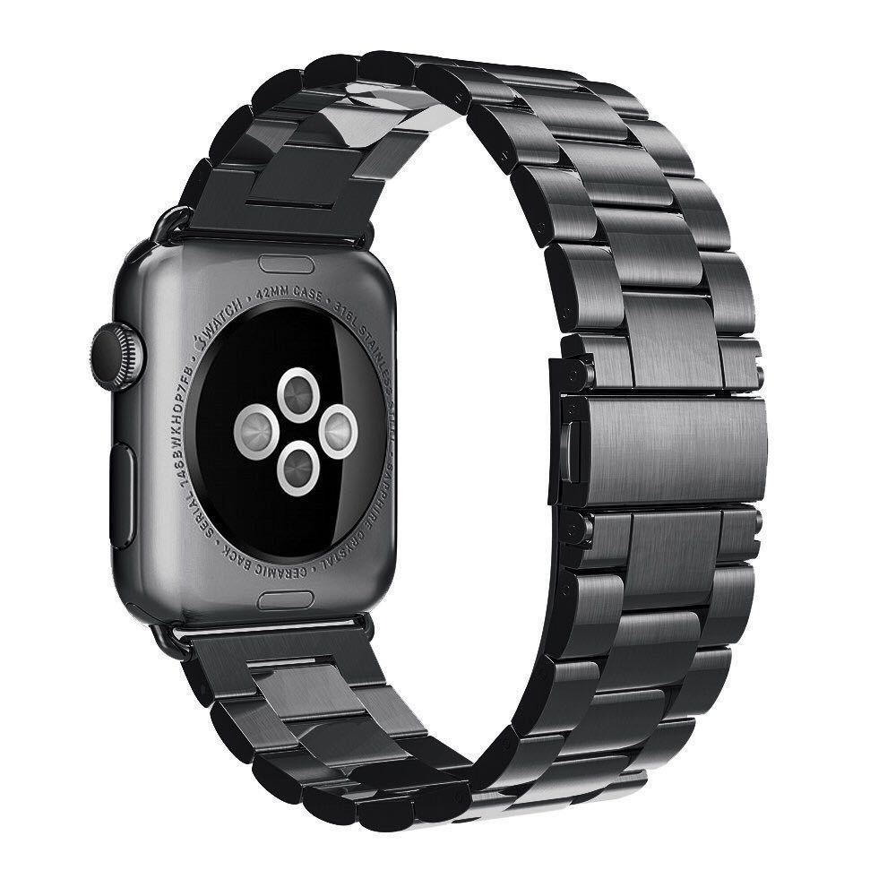 Iwatch 42/44/45mm Metal 3 Bead Band Black - Phone Parts Warehouse