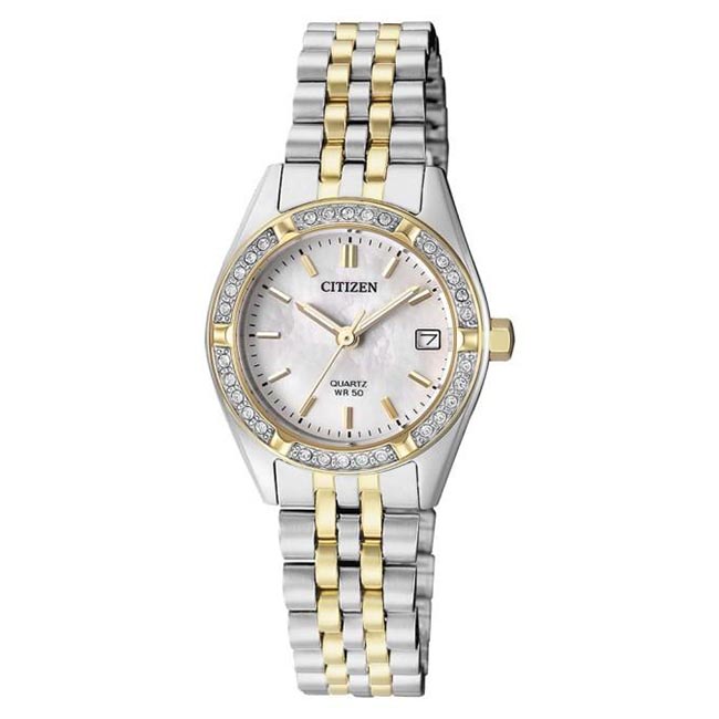 Citizen Analog Mother of Pearl Dial Women's Watch (EU6064-54D) - Phone Parts Warehouse