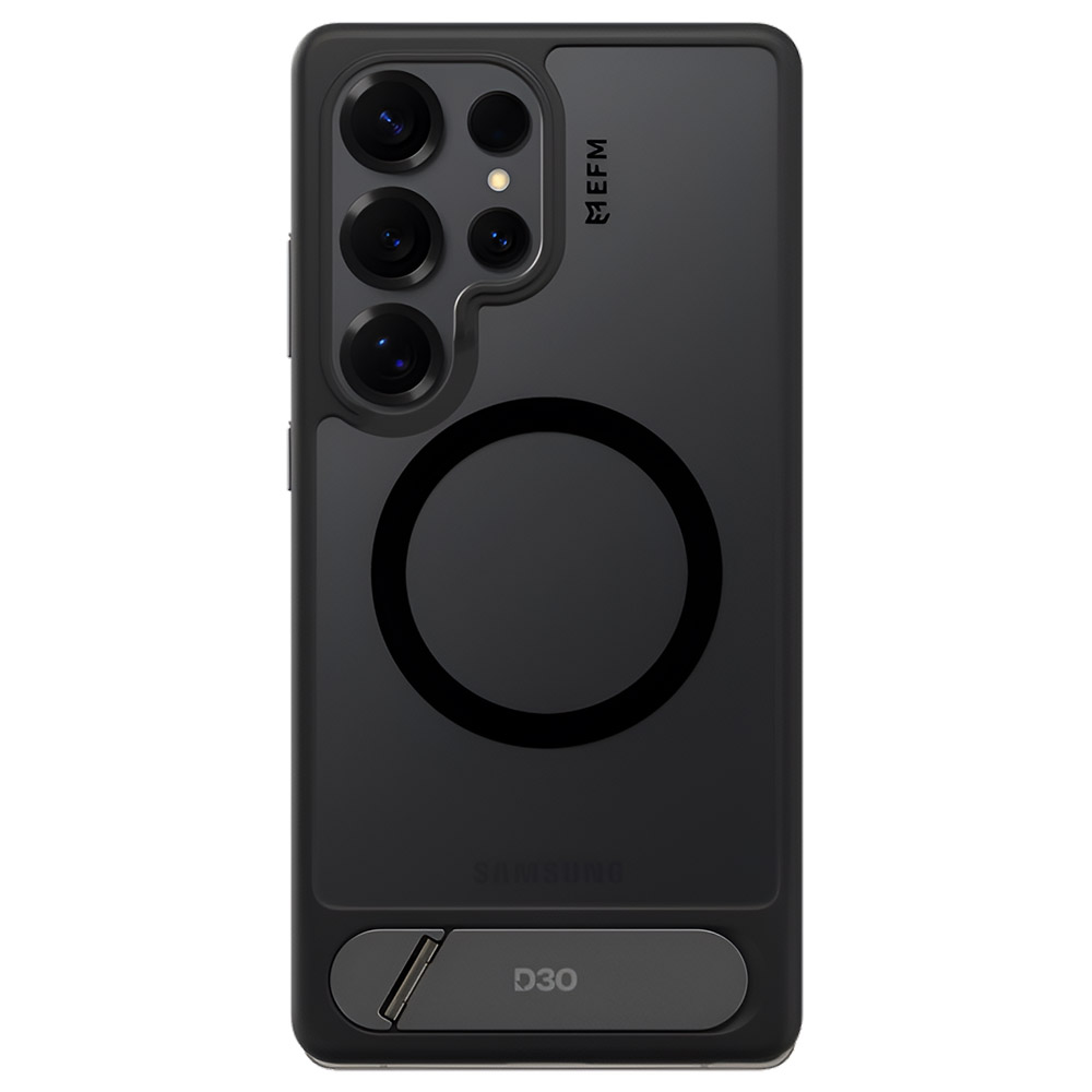 EFM Alta Case with D3O BIO Suits Galaxy S25 Ultra – Black Clear (Magnetic) - Phone Parts Warehouse