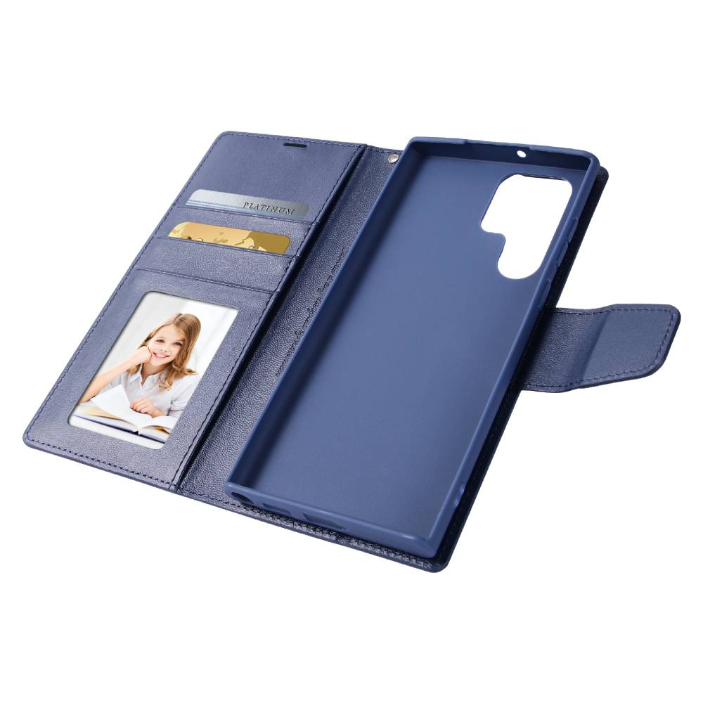 Galaxy S25 Ultra Wallet Case - Blue [Hanman] - Image 4