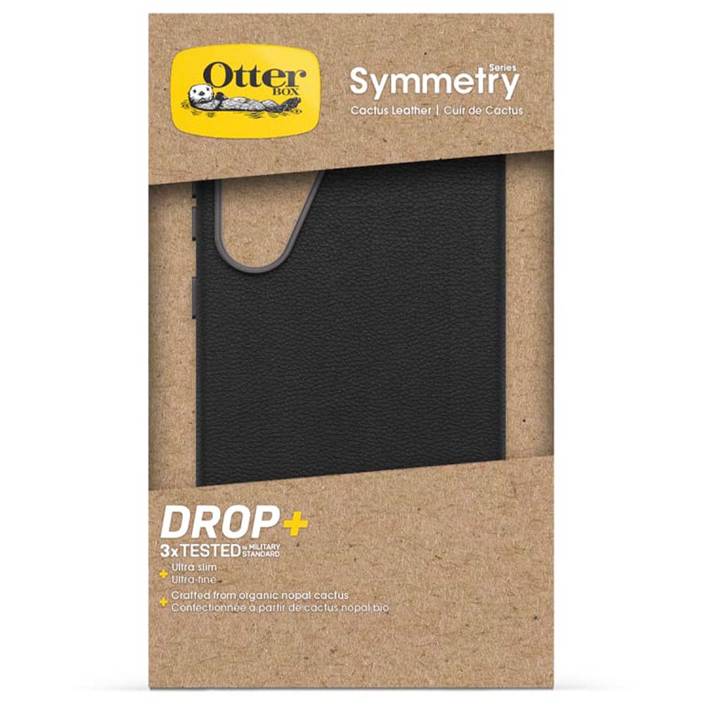 OtterBox Symmetry Cactus Leather Case Suits Galaxy S25 Plus - Noir Ash (Black) - Image 5