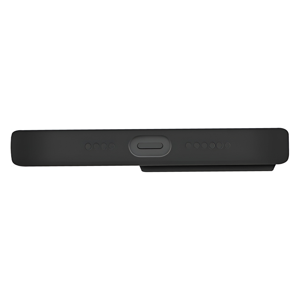 iPhone 13 Pro (6.1) Liquid Back Case Black [UNIQ Lino Silicone] - Image 4