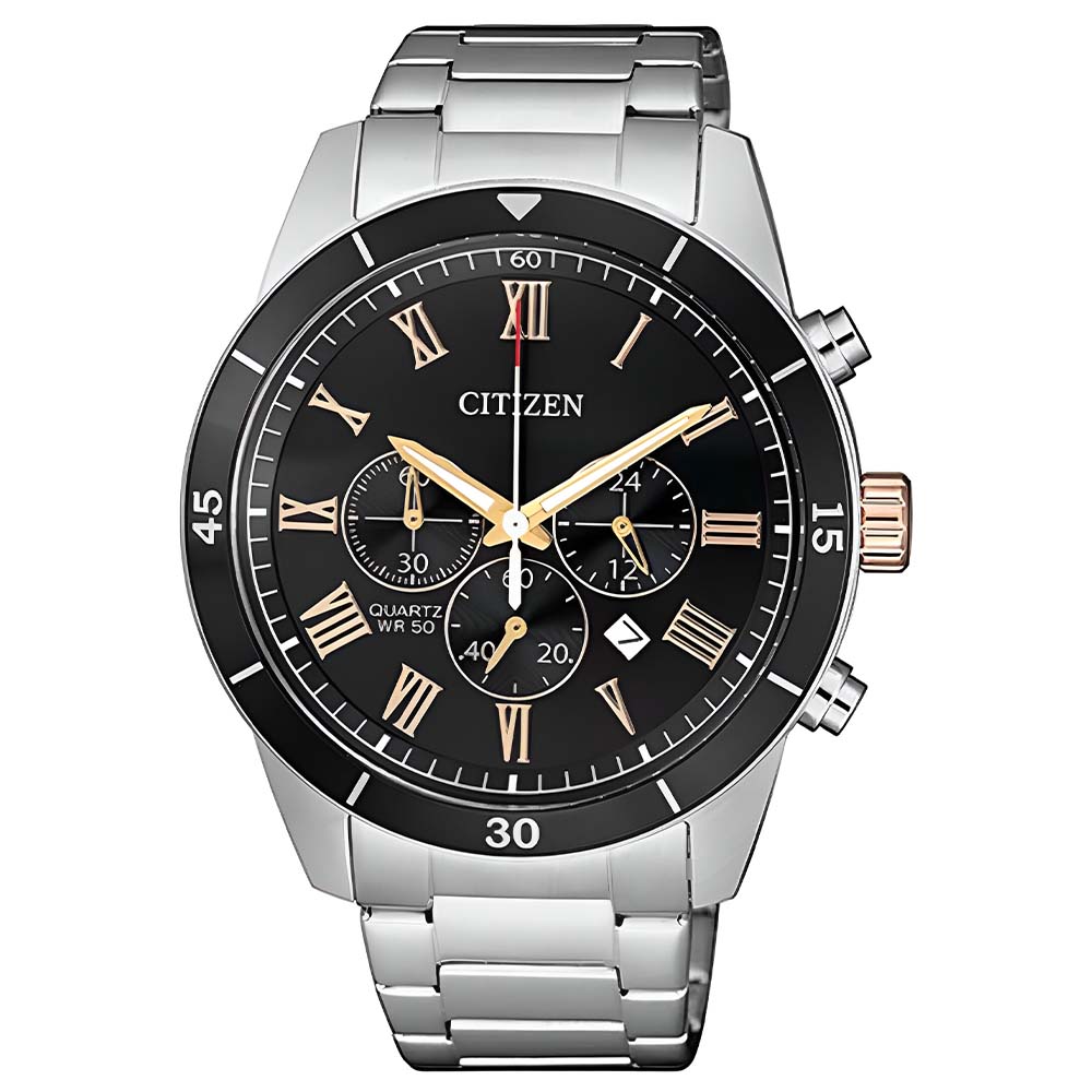 Citizen Chronograph Quartz Gents Grey Dial Men’s Watch (AN8168-51H) - Phone Parts Warehouse