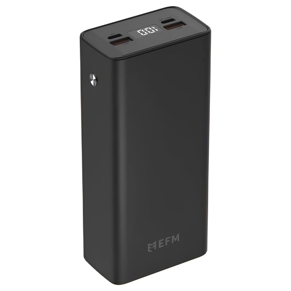 EFM 30,000mAh Digital Power Bank With 20W Output – Black - Phone Parts Warehouse