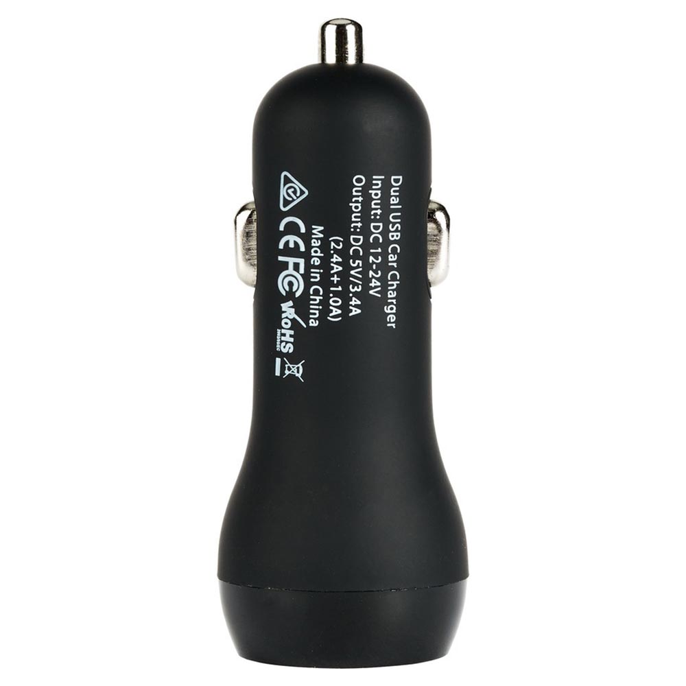 Our Pure Planet 17W Dual USB-A Car Charger - Black - Image 4