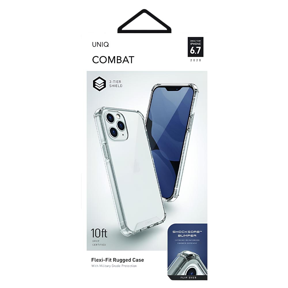 iPhone 12 Pro Max Hard Back Case Clear [UNIQ Combat] - Image 4