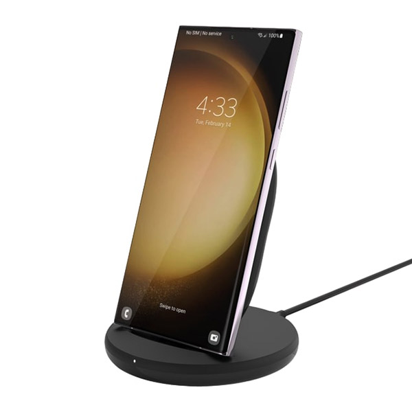 Belkin BoostCharge Wireless Charging Stand 15W – Black - Phone Parts Warehouse