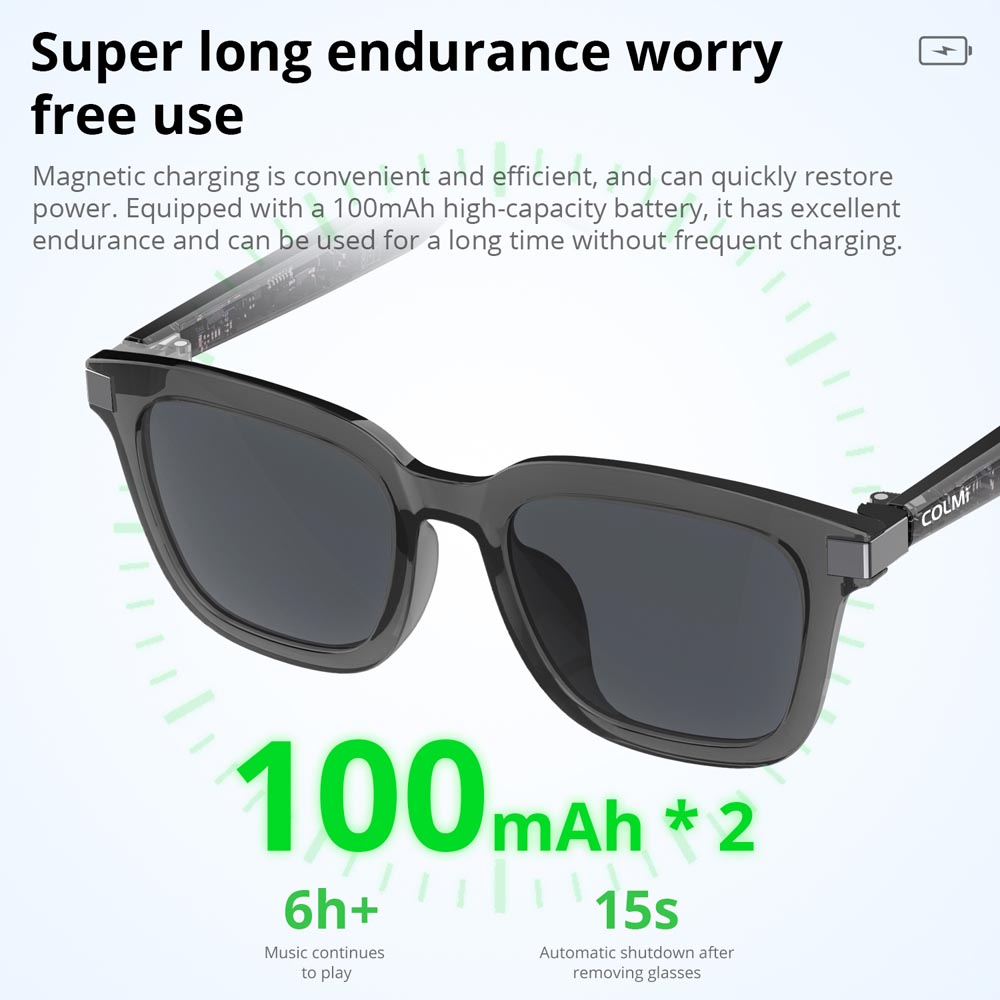 COLMI G06 Smart Glasses - Brown - Image 7