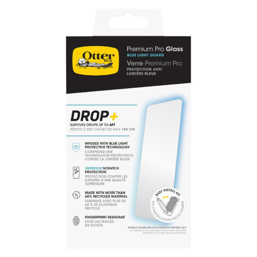 OtterBox Premium Pro Glass Blue Light Guard (Suits iPhone 16 Pro Max) - Clear - Image 3