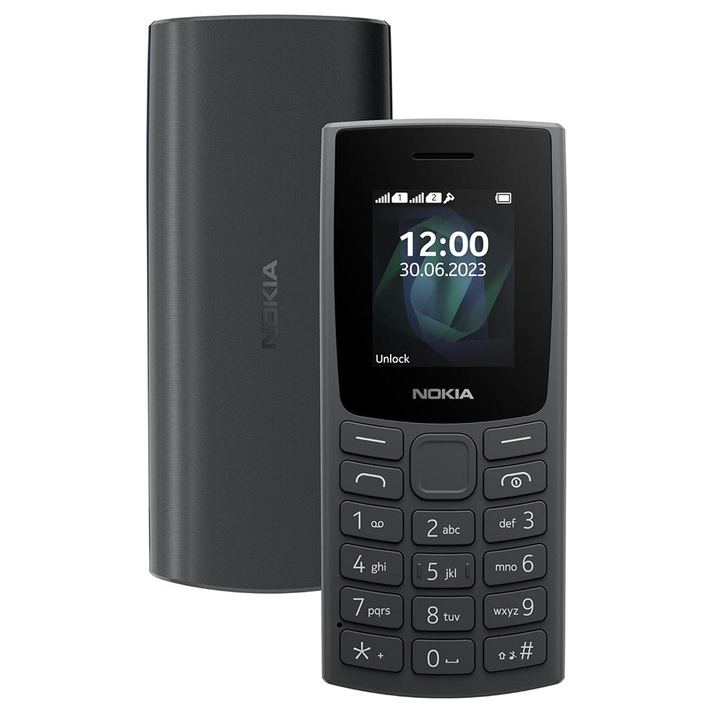 Nokia 105 4G (Dual Sim, 1.8-inch, 32GB Storage) – Charcoal - Phone Parts Warehouse