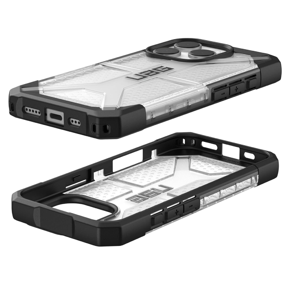 iPhone 16 Pro Max Hard Back Case - Clear/Black [UAG Plasma] - Image 4