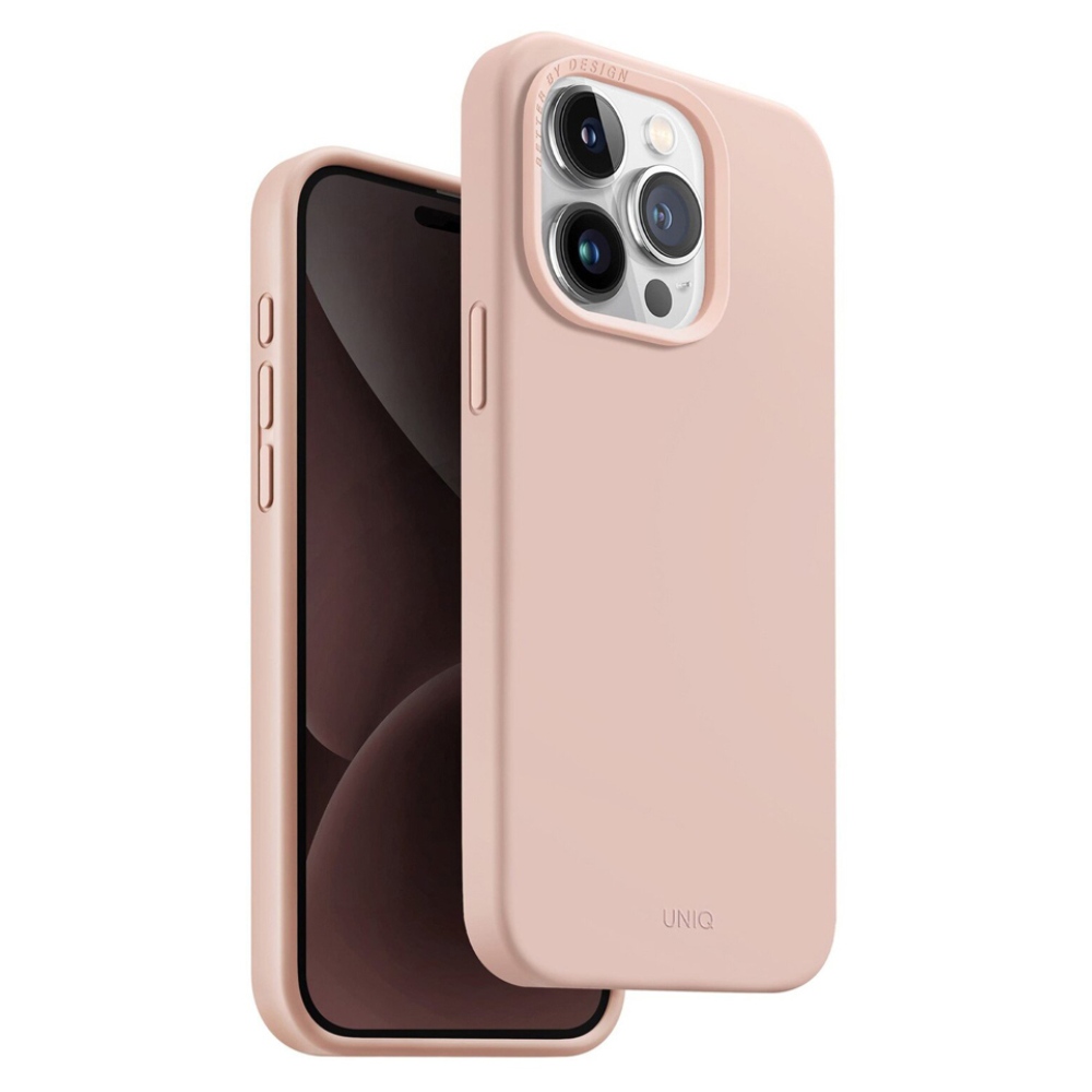 iPhone 15 Pro Max Liquid Back MagSafe Case – Pink [UNIQ Lino Hue] - Phone Parts Warehouse