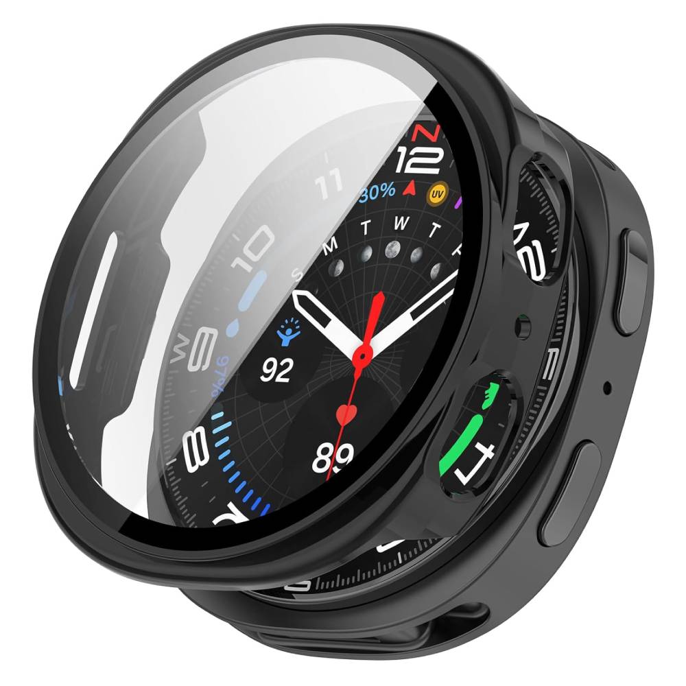 Galaxy Watch 8 PC Case + Glass (40 MM) – Black - Phone Parts Warehouse