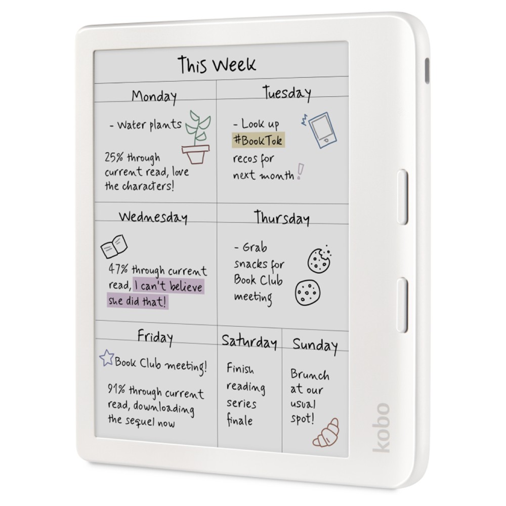 Kobo Libra Colour E-Book Reader (7-inch, 1GB RAM+32GB Storage) - White - Image 3