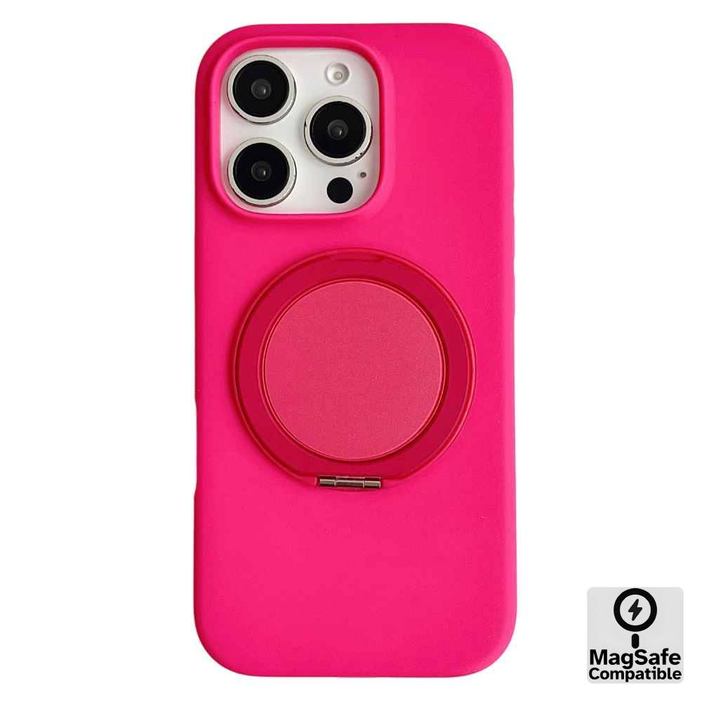 iPhone 17 Pro Max Liquid Stand MagSafe Case – Hot pink - Phone Parts Warehouse