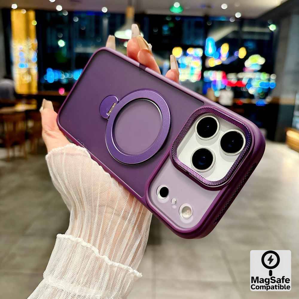 iPhone 17 Pro Max Stand MagSafe Case – Purple - Phone Parts Warehouse