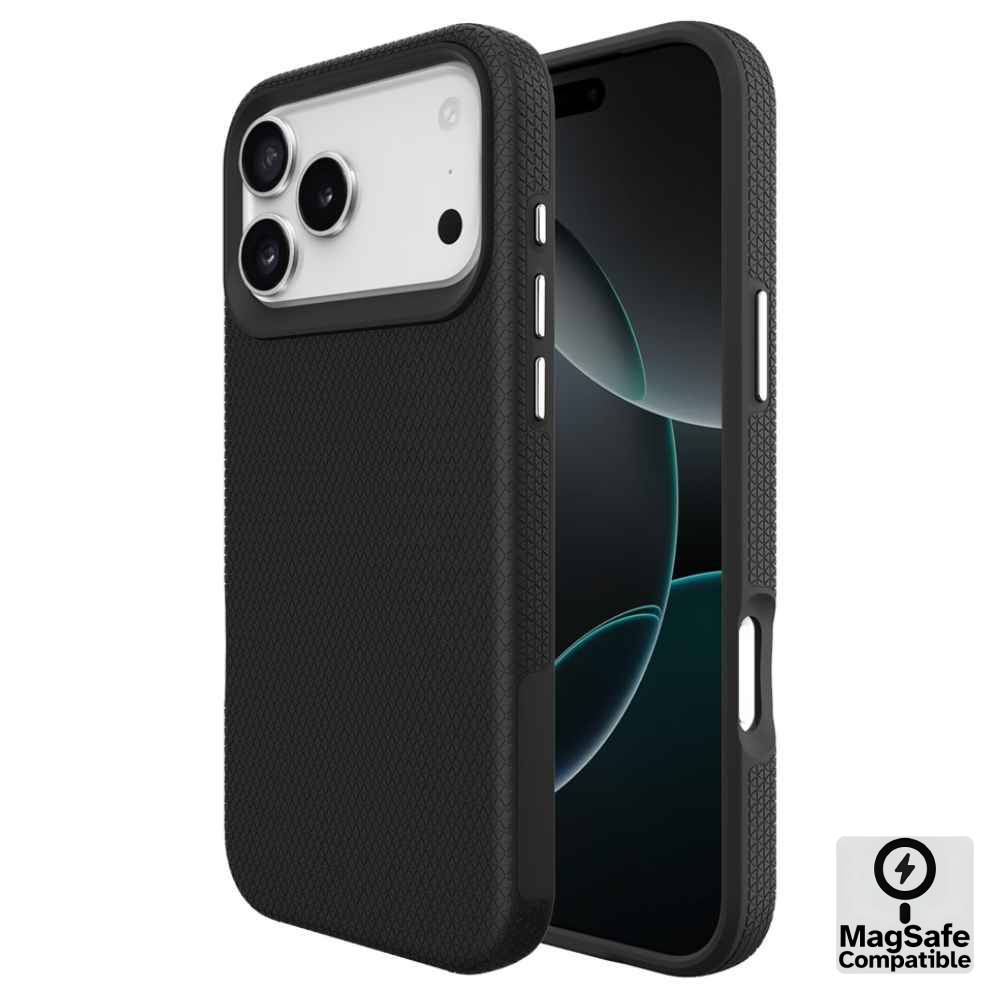 iPhone 17 Pro Max Triangle MagSafe Case – Black - Phone Parts Warehouse