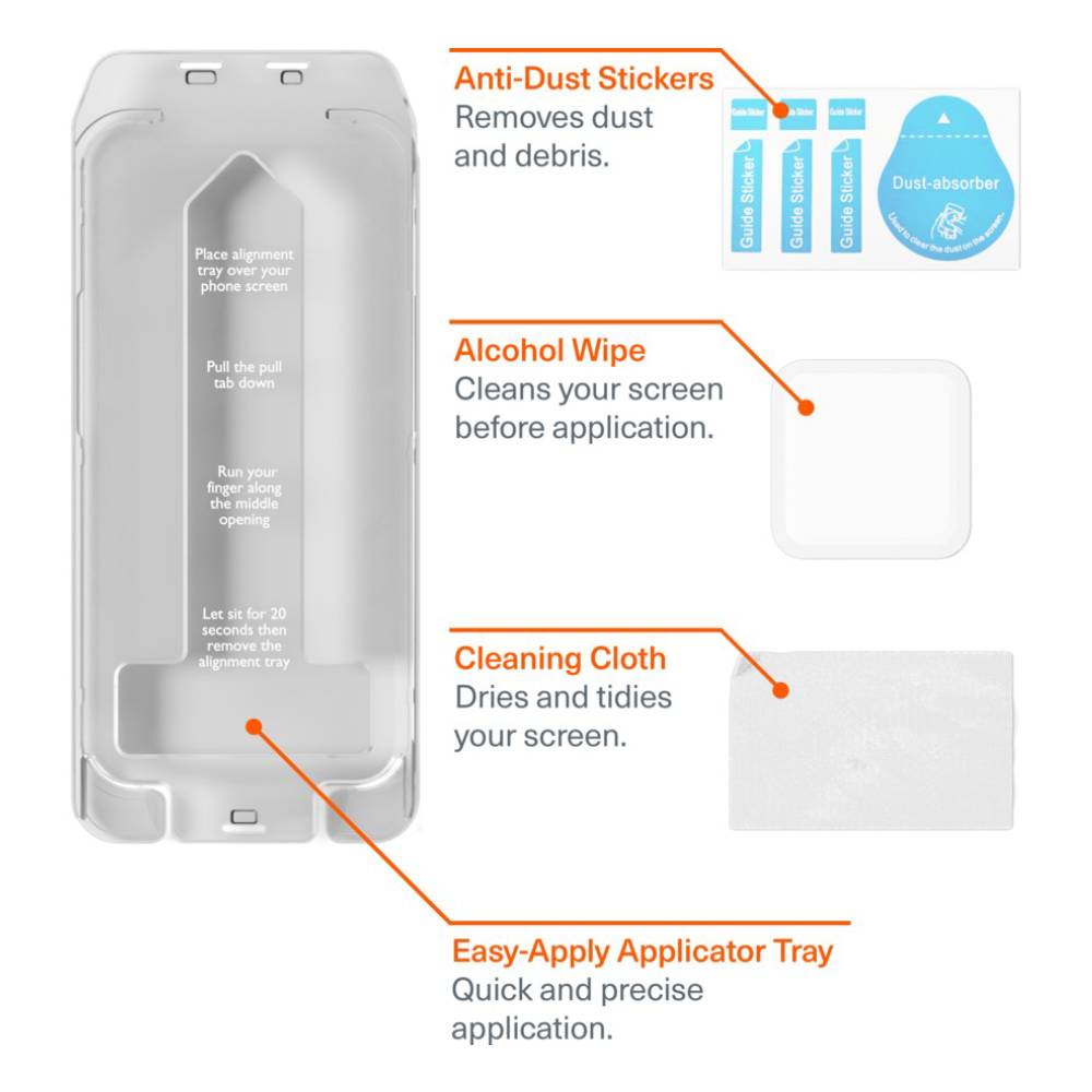 Samsung Galaxy S25 Plus/ S24 Plus Clear Glass [Cygnett Tough Screen Guard] - Image 3