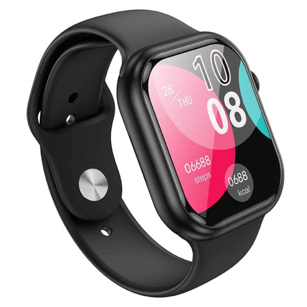 Borofone BD10 Bluetooth 5.3 2.0 inch Make Call / Answer Sports Smart Watch For Men /Women (Black) - Phone Parts Warehouse