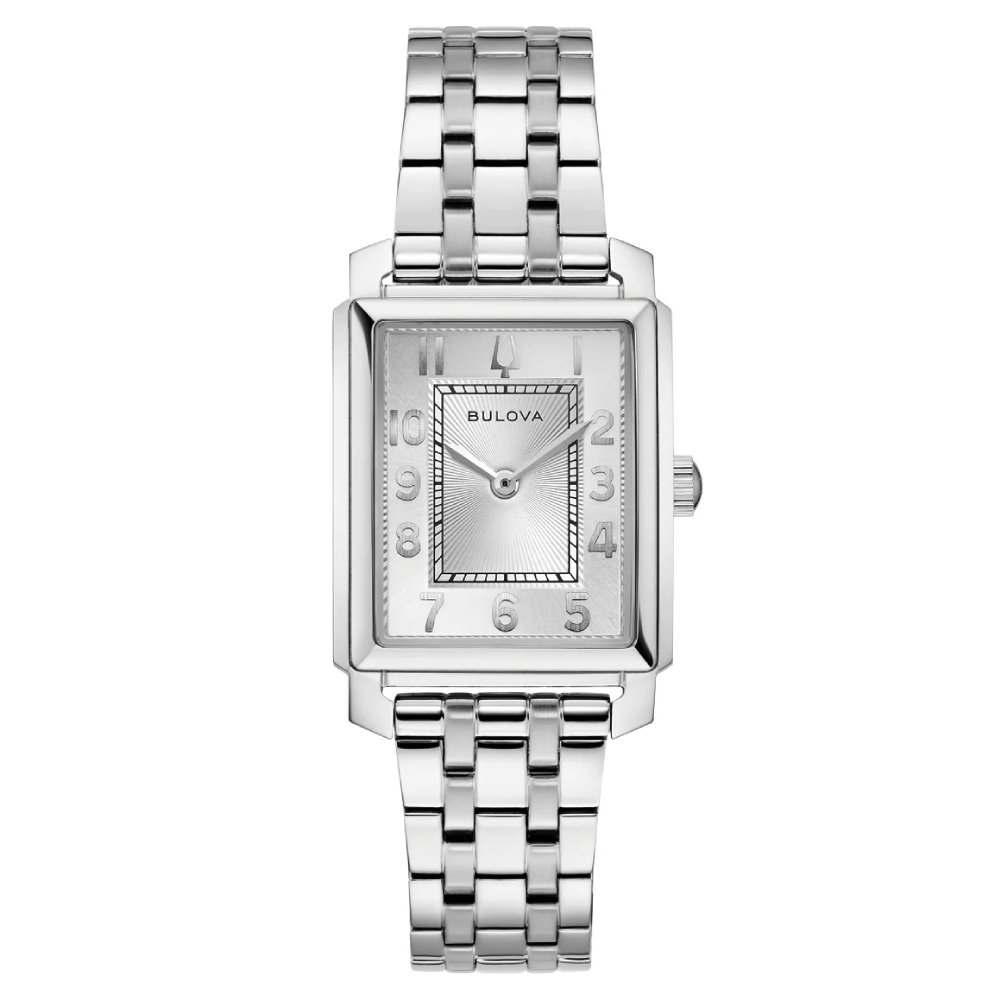 Bulova Sutton Silver Dial Stainless Steel Women’s Watch (96L349) - Phone Parts Warehouse