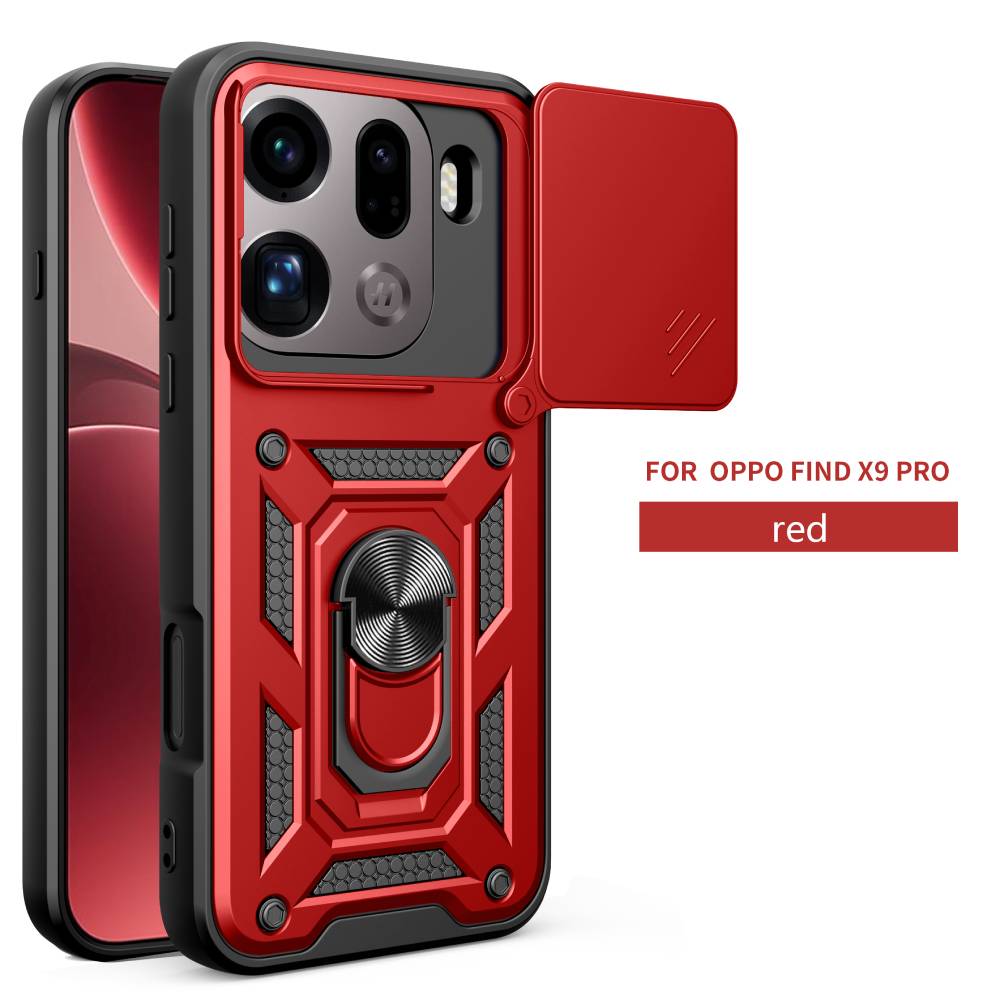 Oppo Find X9 Pro Smooth Armor Case – Red - Phone Parts Warehouse