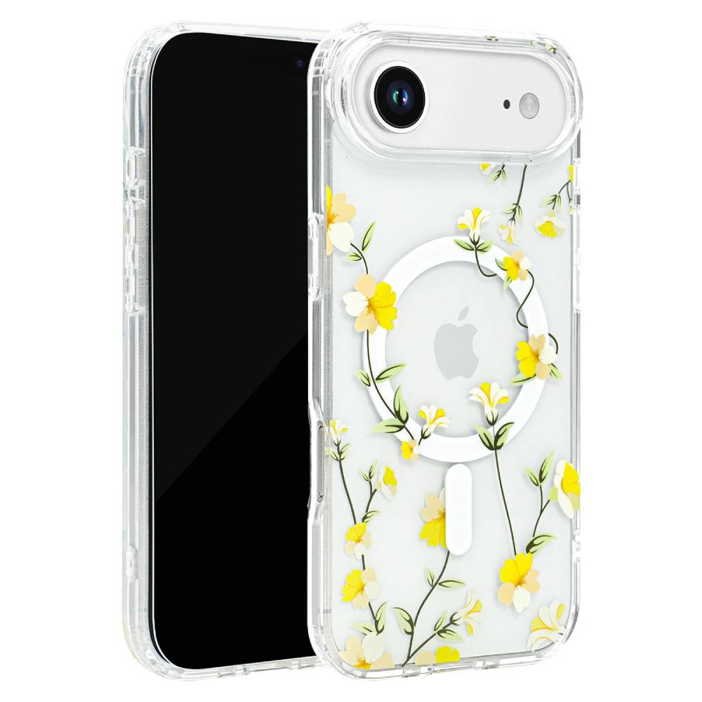 iPhone 17 Air Flower MagSafe Case – Yellow Flower - Phone Parts Warehouse
