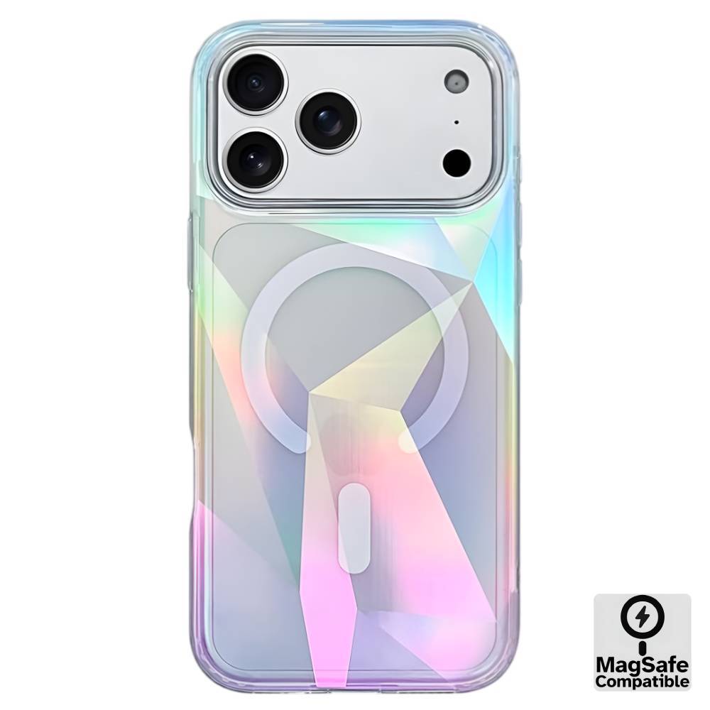 iPhone 17 Pro Max Holographic MagSafe Case – Bling Clear - Phone Parts Warehouse