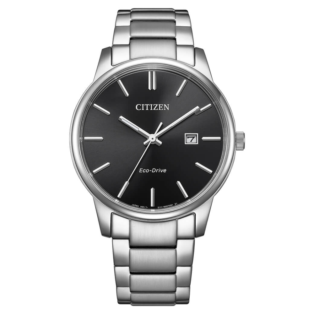 Citizen Eco-Drive Dress Black Dial Stainless Steel Men’s Watch (BM6978-93E) - Phone Parts Warehouse